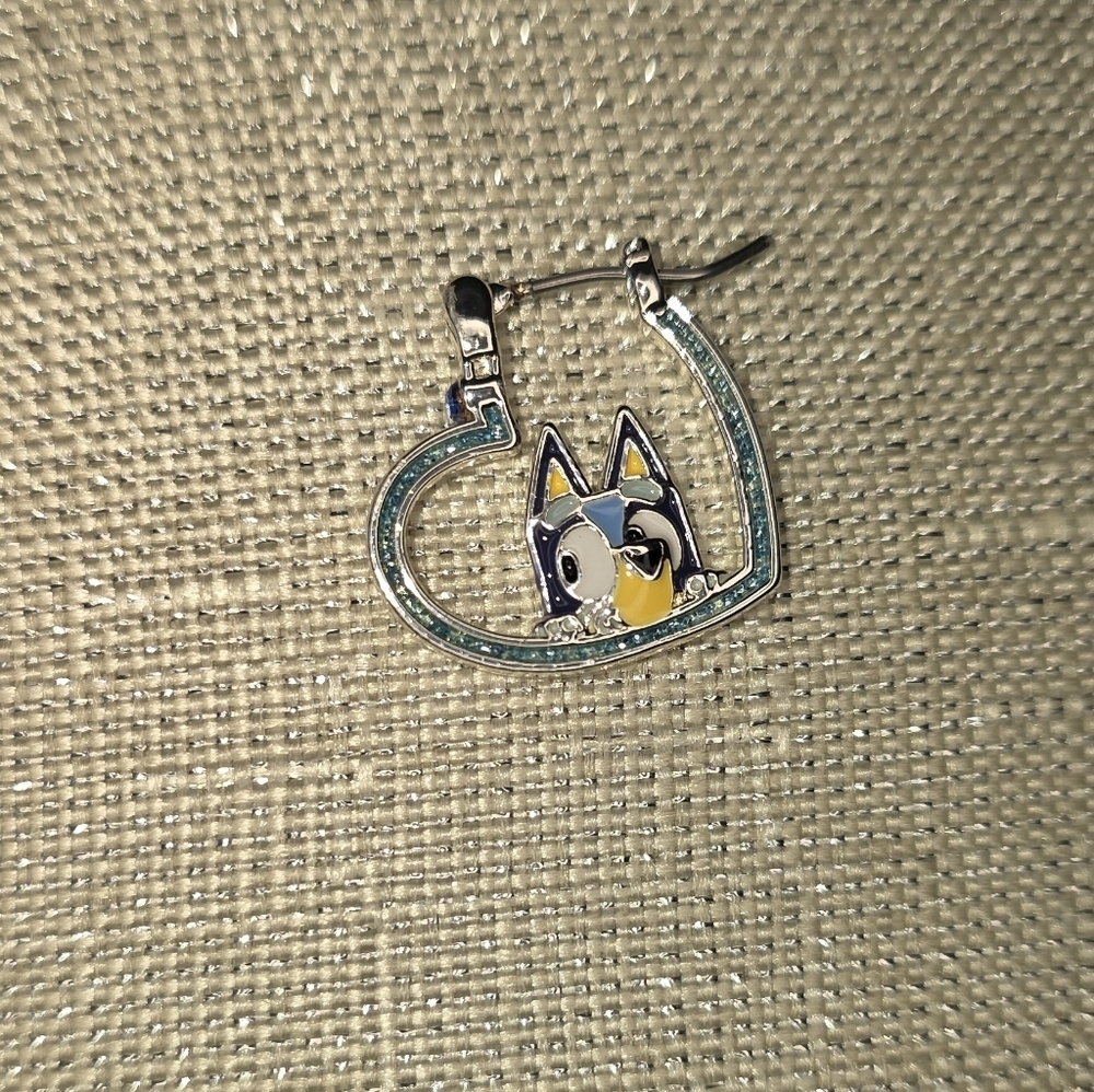 Bluey Silver Plated Kids Earrings - Picture 3 of 9